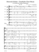 Ich bin ein rechter Weinstock SWV 389 -Motet- (No. 21 from "Geistliche Chor-Music") by Schutz Heinrich for Cantus/Sex