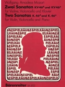 2 Sonatas Kv 46de by Mozart Wolfgang Amadeus for Str Duet W