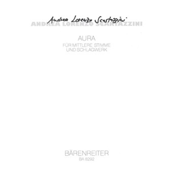 Aura fur mittlere Stimme und Schlagwerk (2000) by Scartazzini Andrea for miVoice/pe
