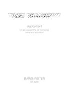 Deployment fur Frauenstimme Akkordeon Solo Alt-Saxophon Solo Posaune Solo (1998-2002) by Karassikov Vadim for Female voi