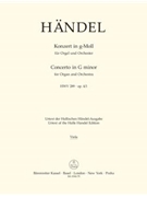 Concerto In G Minor Opus 4 #1 by Handel George Frideric for Viola (Op 4/1)