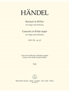 Concerto for Organ and Orchestra B-flat major op. 4/2 HWV 290 by Handel George Frideric for