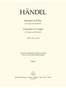 Concerto for Organ and Orchestra F major op. 4/4 HWV 292 by Handel George Frideric for