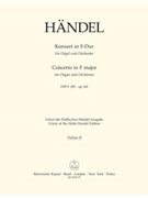 Concerto for Organ and Orchestra F major op. 4/4 HWV 292 by Handel George Frideric for