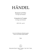 Concerto for Organ and Orchestra F major op. 4/4 HWV 292 by Handel George Frideric for