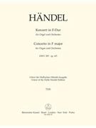 Concerto for Organ and Orchestra F major op. 4/5 HWV 293 by Handel George Frideric for
