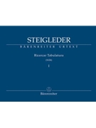 Ricercar Tabulatura I by Steigleder for Organ