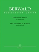 Duo Concertant In A Major by Berwald Franz - Hansell Kathleen - for Violin Duet