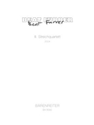 String Quartet No. 3 (2004) by Furrer Beat for 2V/Va/Vc