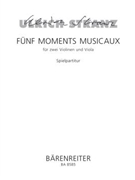 funf Moments musicaux fur two Violinen und Viola (1969) by Stranz Ulrich for V1/V2/Va
