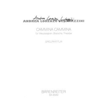 Cammina cammina fur Mezzosopran Bratsche Theorbe (1996) by Scartazzini Andrea for MezSolo/Va