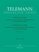 Concerto for Violin and Orchestra C major TWV 51:C 3 (From the opera "Der neumodische Liebhaber Damo by Telemann Georg Philipp for V-Solo/Ob1