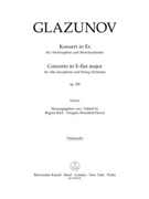 Concerto for Contralto Saxophone and String Orchestra E-flat major op. 109 by Glazunov Alexander for