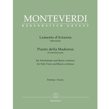 Lamento d' Arianna (Monodia) / Pianto della Madonna (Contrafactum) for Solo Voice and Basso continuo