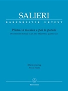 Prima la musica e poi le parole -Divertimento teatrale in one act- by Salieri Antonio - Muller Karl-Heinz - for 2SSolo/2BS