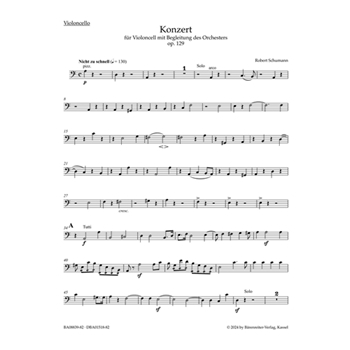 Concerto for Violoncello and Orchestra in A minor op. 129