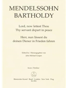Lord now lettest Thou Thy servant depart in peace op. 69 by Mendelssohn Felix for Mixed Choir