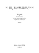Rogate -drei Motetten- by Zimmermann Heinz W for Mixed Choir