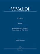 Gloria RV 589 (Arrangement for Choir SSAA) by Vivaldi Antonio Lucio for 2SSolo/ASo