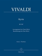 Kyrie RV 587 (Arrangement for Choir SSAA) by Vivaldi Antonio Lucio for SSolo/ASol
