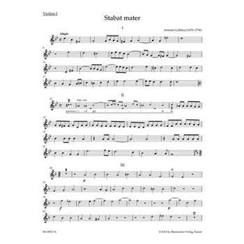 Stabat mater by Caldara Antonio for