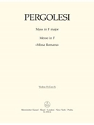 Mass F major "Missa Romana" by Pergolesi Giovanni Battista for