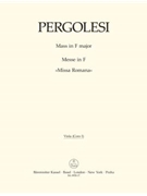 Mass F major "Missa Romana" by Pergolesi Giovanni Battista for