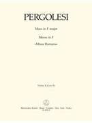 Mass F major "Missa Romana" by Pergolesi Giovanni Battista for