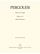 Mass F major "Missa Romana" by Pergolesi Giovanni Battista for