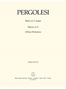 Mass F major "Missa Romana" by Pergolesi Giovanni Battista for