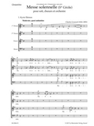 Messe solennelle (Ste Cecile) for Soloists Choir and Orchestra by Gounod Charles for