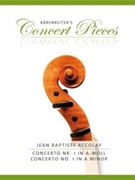 Concerto #1 In A Minor by Accolay Jean Baptiste - Sassmannshaus Kurt - for Violin and Piano