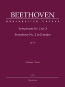 Symphony no. 2 D major op. 36 by Beethoven Ludwig van for Full Score