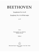 Symphony Nr. 4 B-flat major op. 60 by Beethoven Ludwig van for Violin 1