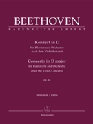 Concerto for Pianoforte and Orchestra D major op. 61 (after the Violin Concerto) by Beethoven Ludwig van for Piano-Solo