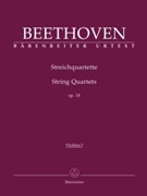 String Quartets Opus 18 - Parts by Beethoven Ludwig van for Str Quartet (Op 18 Parts)