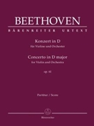 Concerto for Violin and Orchestra D major op. 61 by Beethoven Ludwig van for V-Solo/Fl/