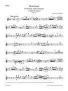Romances in F major and G major for Violin and Orchestra op. 50 40 by Beethoven Ludwig van for