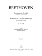 Romances in F major and G major for Violin and Orchestra op. 50 40 by Beethoven Ludwig van for