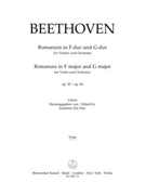 Romances in F major and G major for Violin and Orchestra op. 50 40 by Beethoven Ludwig van for