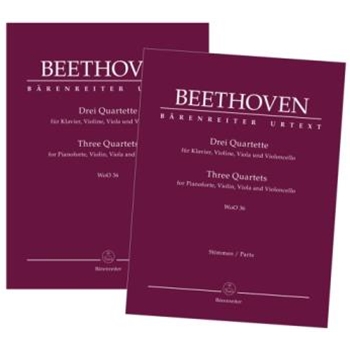 Three Quartets for Pianoforte, Violin, Viola and Violoncello WoO 36