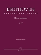 Missa solemnis op. 123 by Beethoven Ludwig van for Sg-S-Solo
