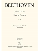 Mass in C major op. 86 by Beethoven Ludwig van for Sg-S-soloSg-A-soloSg-T-soloSg-B-soloMixChoir-SATB2Fl2Ob2Clar2Bassoon2Hn2TrpPk2VVaVcDbOrg
