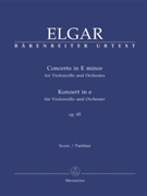 Concerto In E Minor Opus 85 by Elgar Edward for Full Score