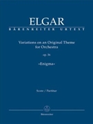 Variations on an Original Theme for Orchestra op. 36 "Enigma" by Elgar Edward for Orch