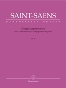 Allegro Appassionato Opus 43 by Saint-Saens Camille for Cello and Piano