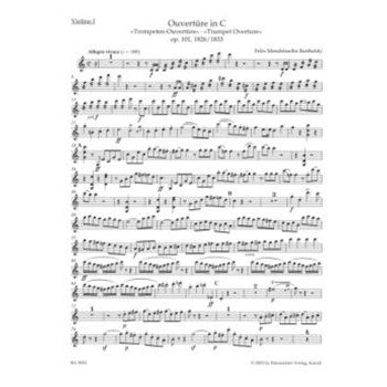 Ouverture C-Dur op. 101 "Trompeten-Ouverture" by Mendelssohn Felix for