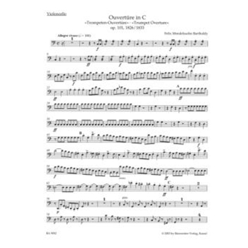 Ouverture C-Dur op. 101 "Trompeten-Ouverture" by Mendelssohn Felix for