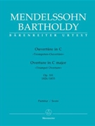 Overture In C Major Opus 101 (Trumpet Overture) by Mendelssohn Felix for Full Score