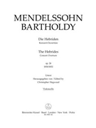 The Hebrides op. 26 -Concert Overture- by Mendelssohn Felix for